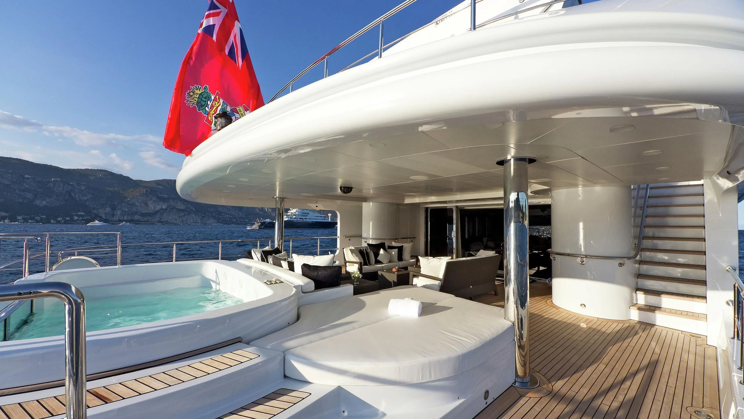 a boat on the water aboard BELLA 2 Yacht for Sale