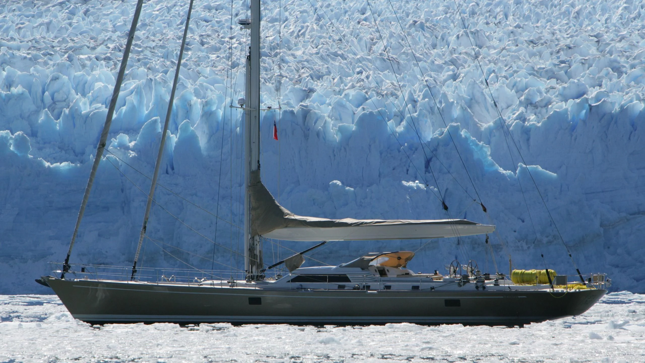 a boat on the water aboard DHARMA Yacht for Sale