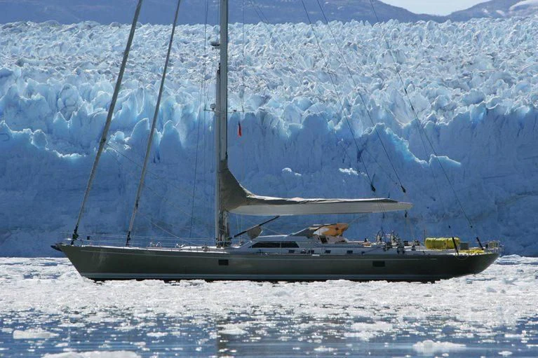 a boat on the water aboard DHARMA Yacht for Sale