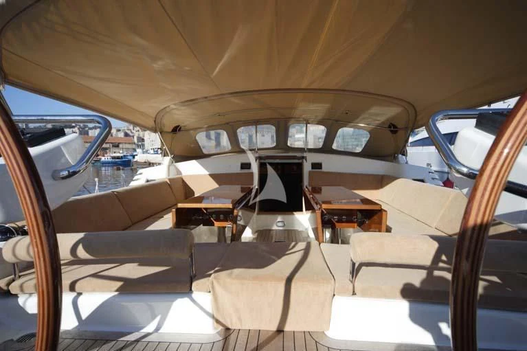 the cockpit of an airplane aboard DHARMA Yacht for Sale