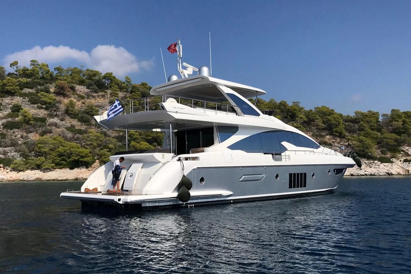 a boat on the water aboard MEMORIES Yacht for Sale