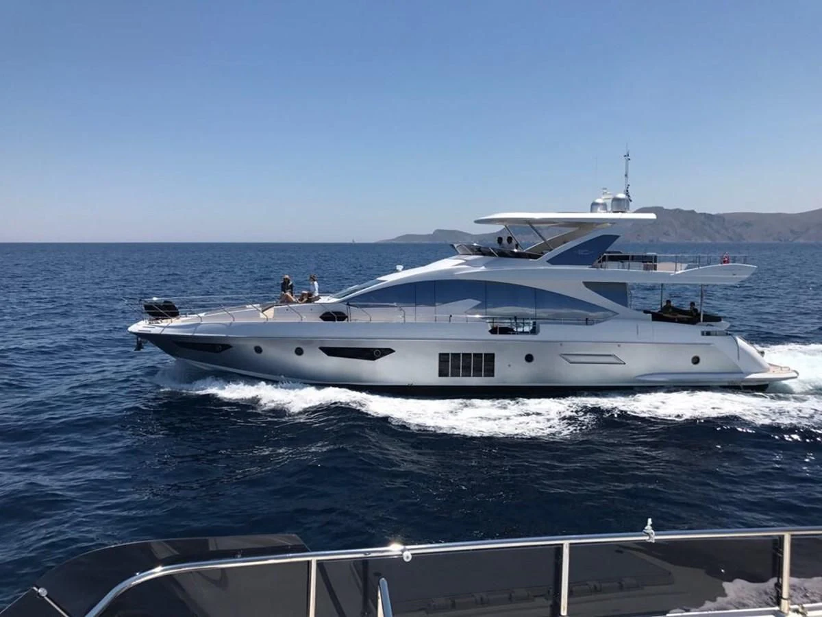 a boat on the water aboard MEMORIES Yacht for Sale