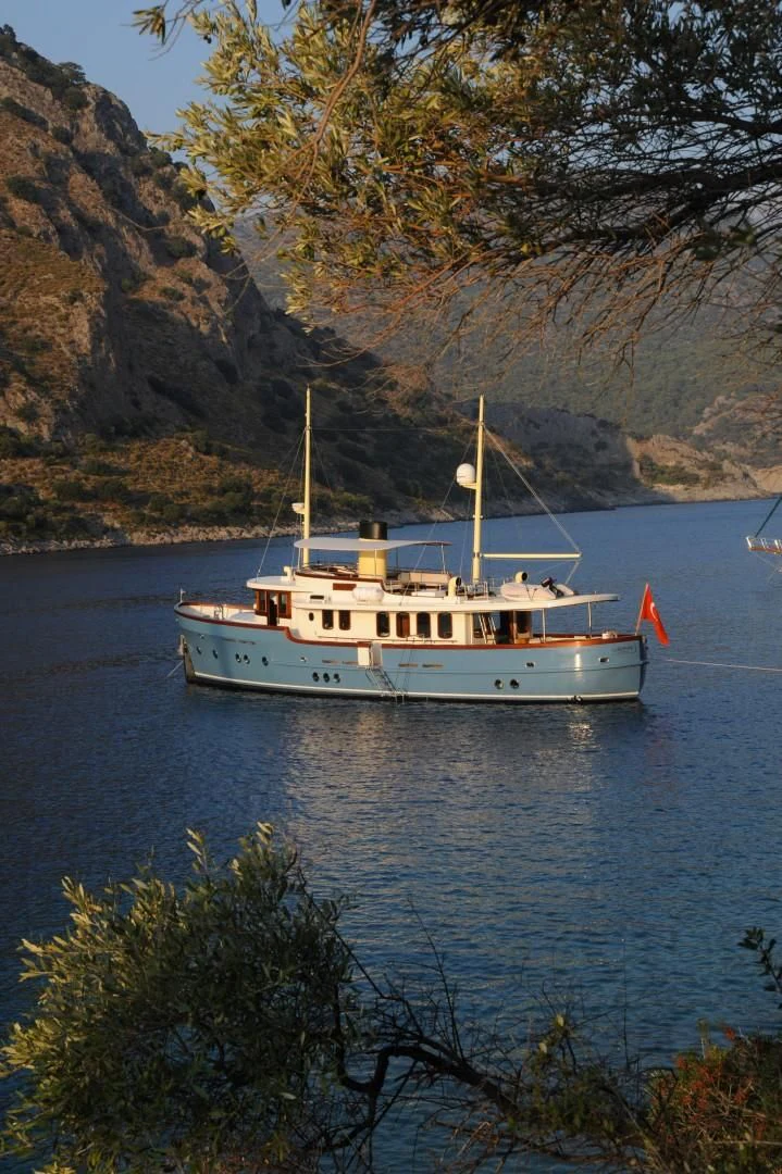 a boat on the water aboard LARIMAR Yacht for Sale