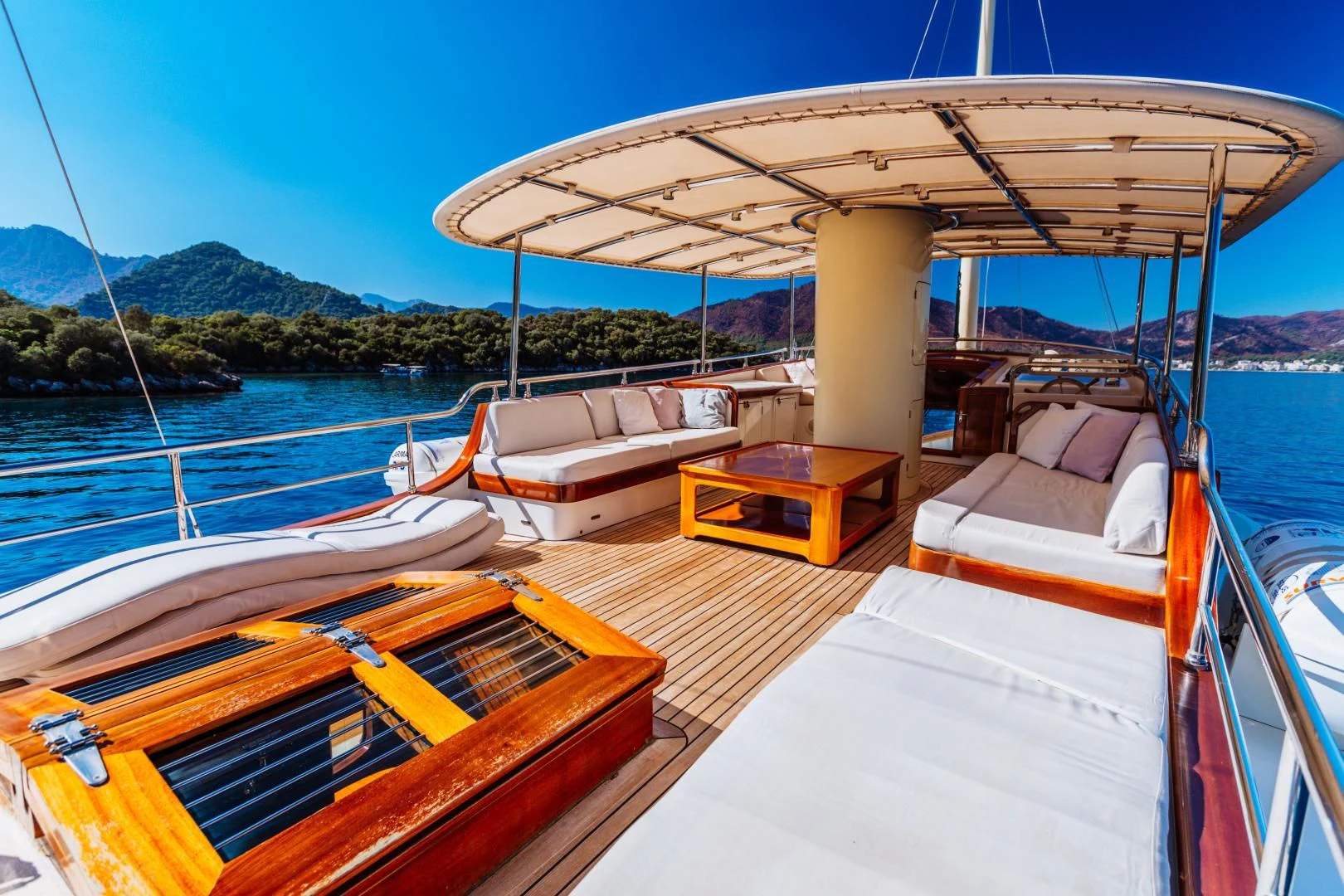 a boat on the water aboard LARIMAR Yacht for Sale