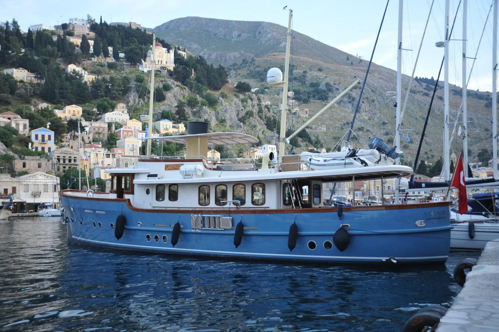 a boat on the water aboard LARIMAR Yacht for Sale
