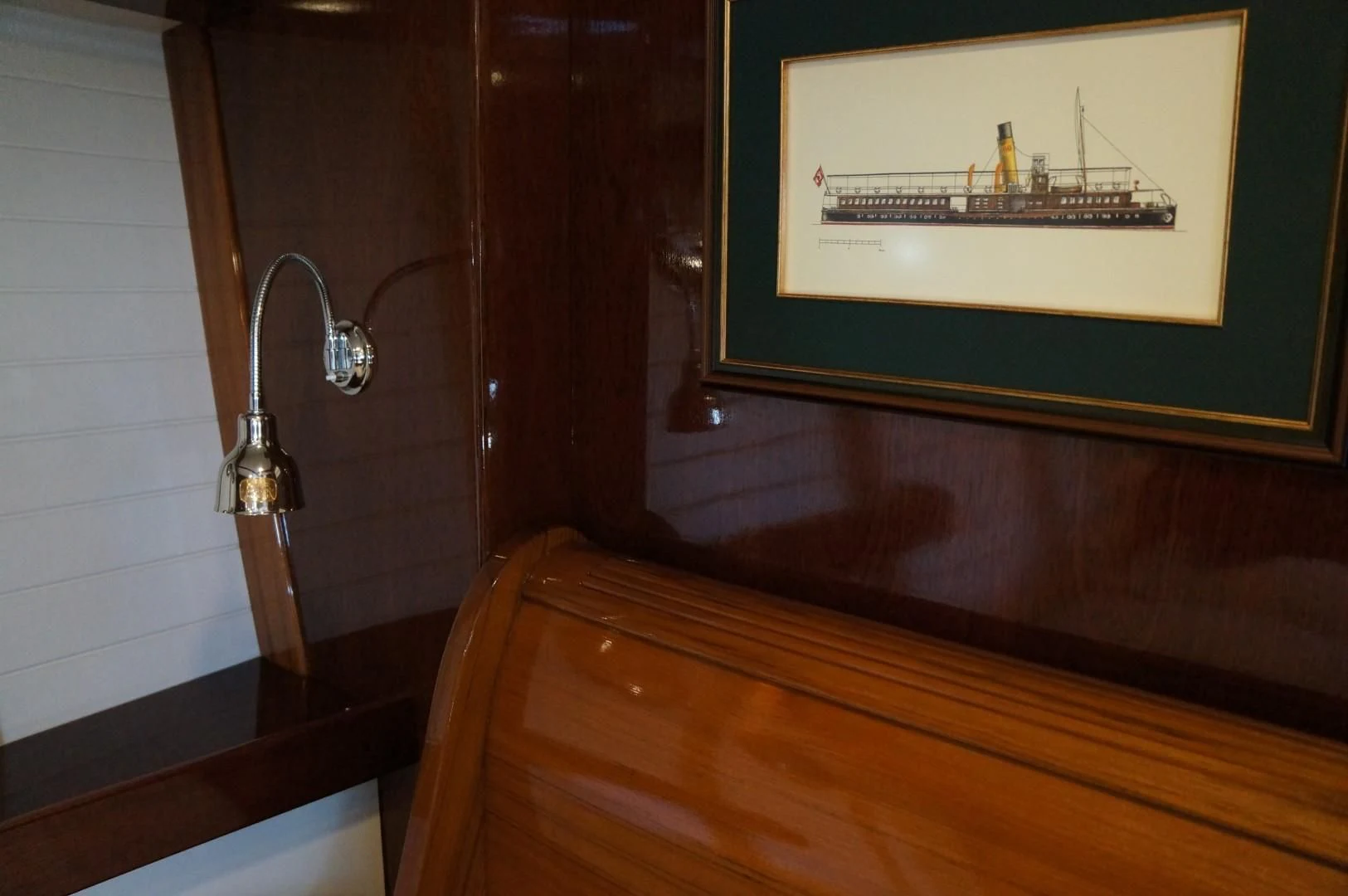 a framed picture of a ship aboard LARIMAR Yacht for Sale