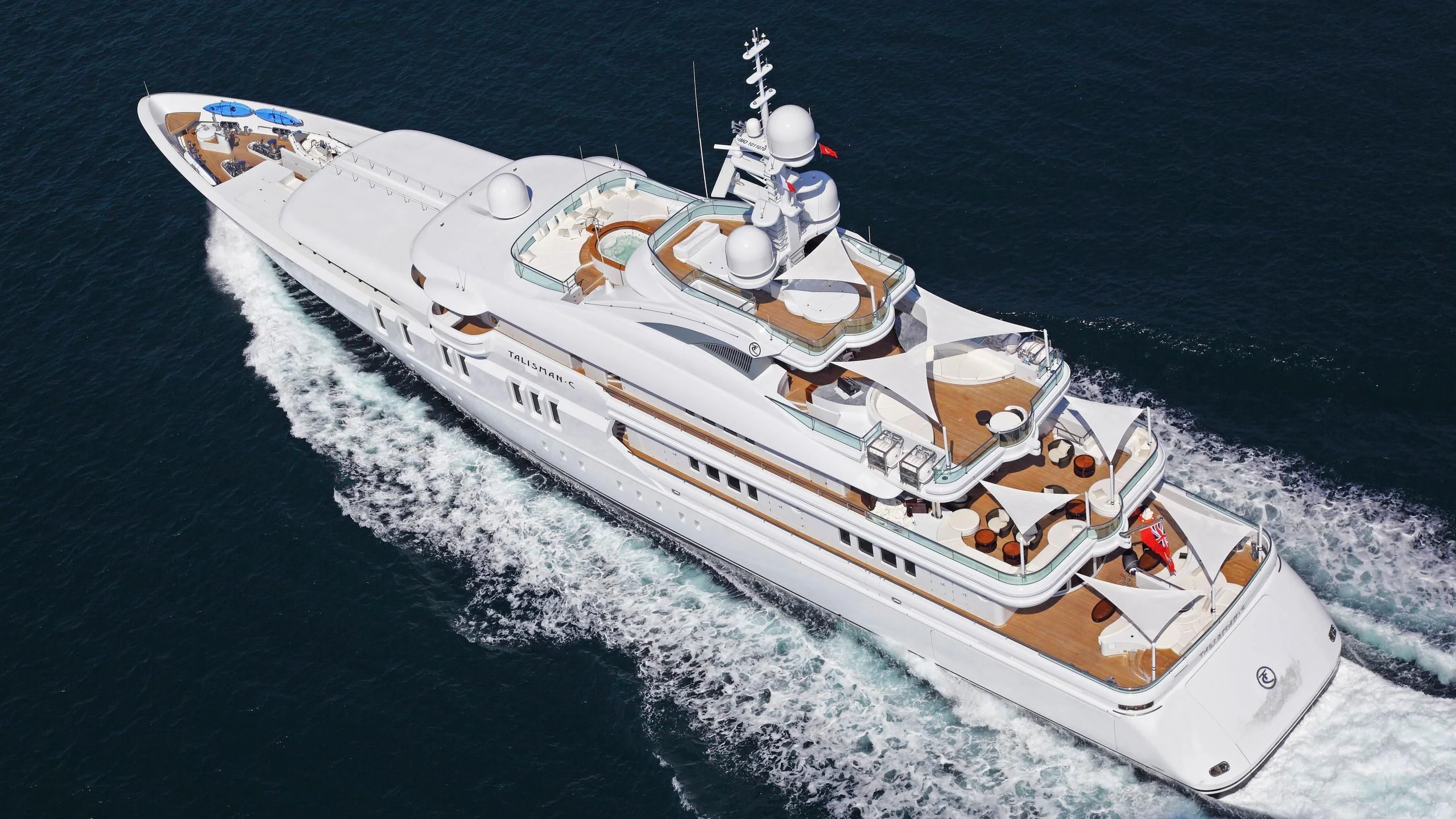 a ship on the water aboard TALISMAN C Yacht for Charter