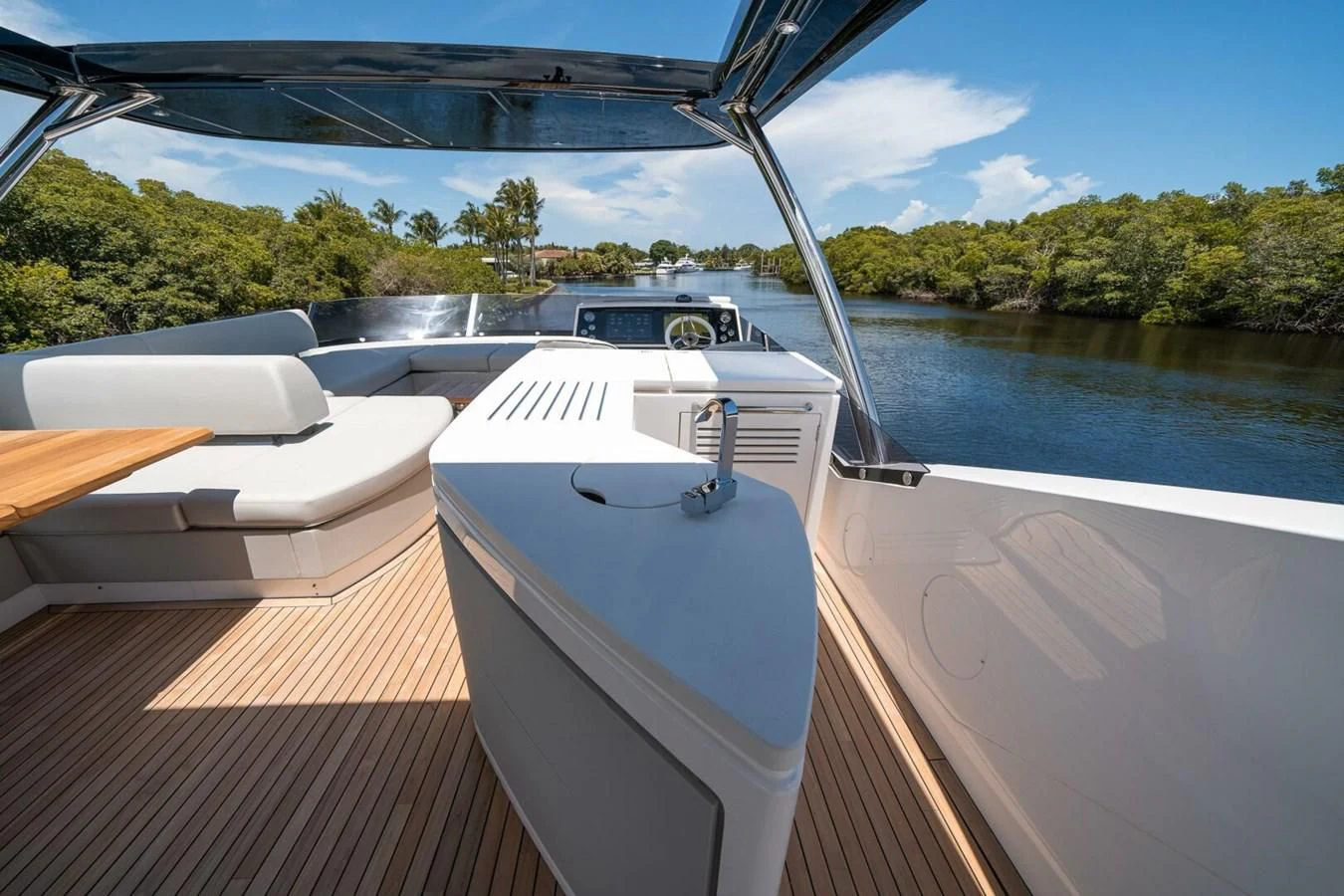 a boat on a deck aboard 76 YACHT Yacht for Sale