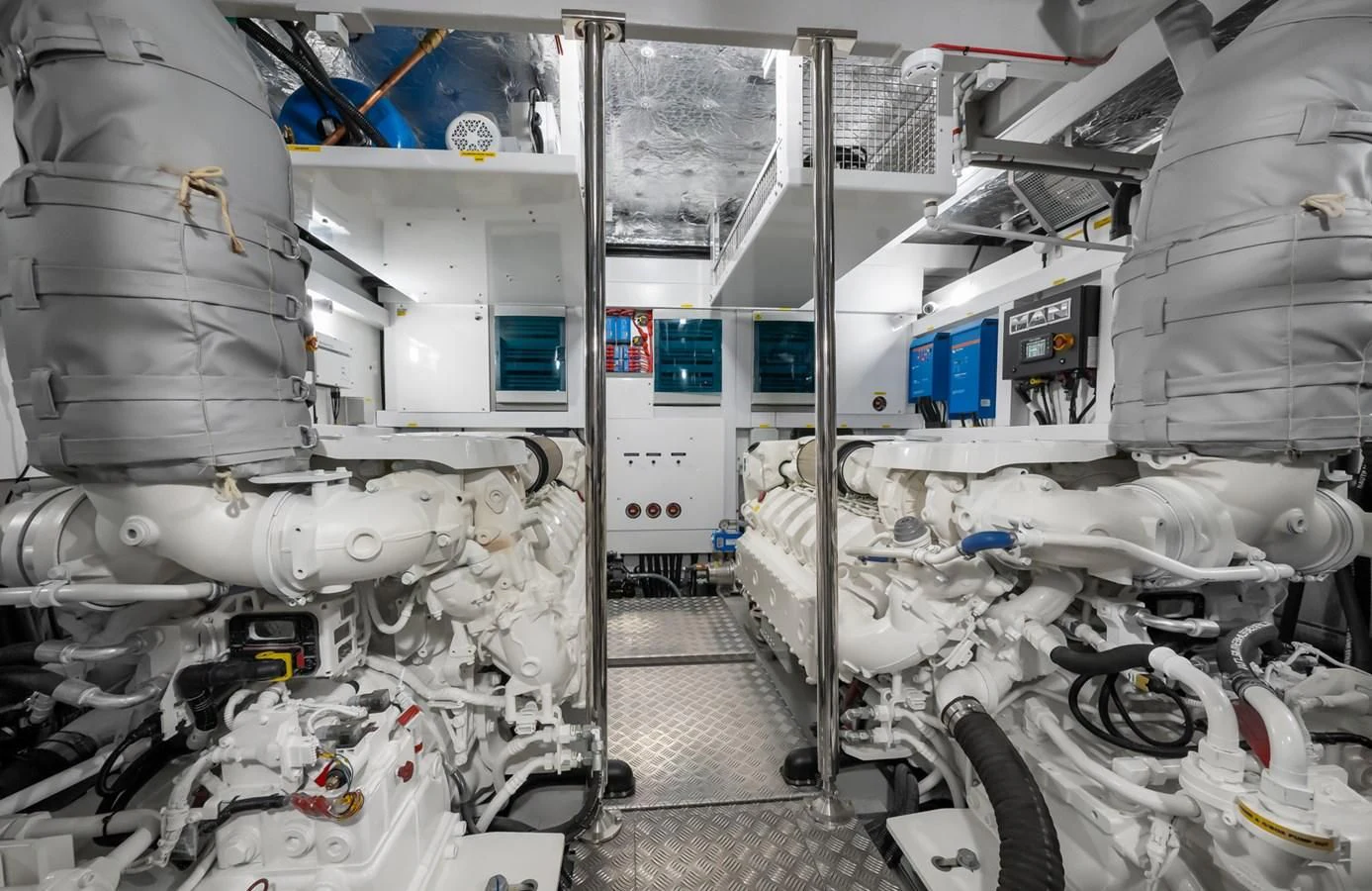 a room with white machines aboard 76 YACHT Yacht for Sale