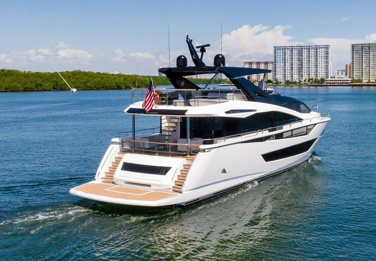 a boat on the water aboard 76 YACHT Yacht for Sale