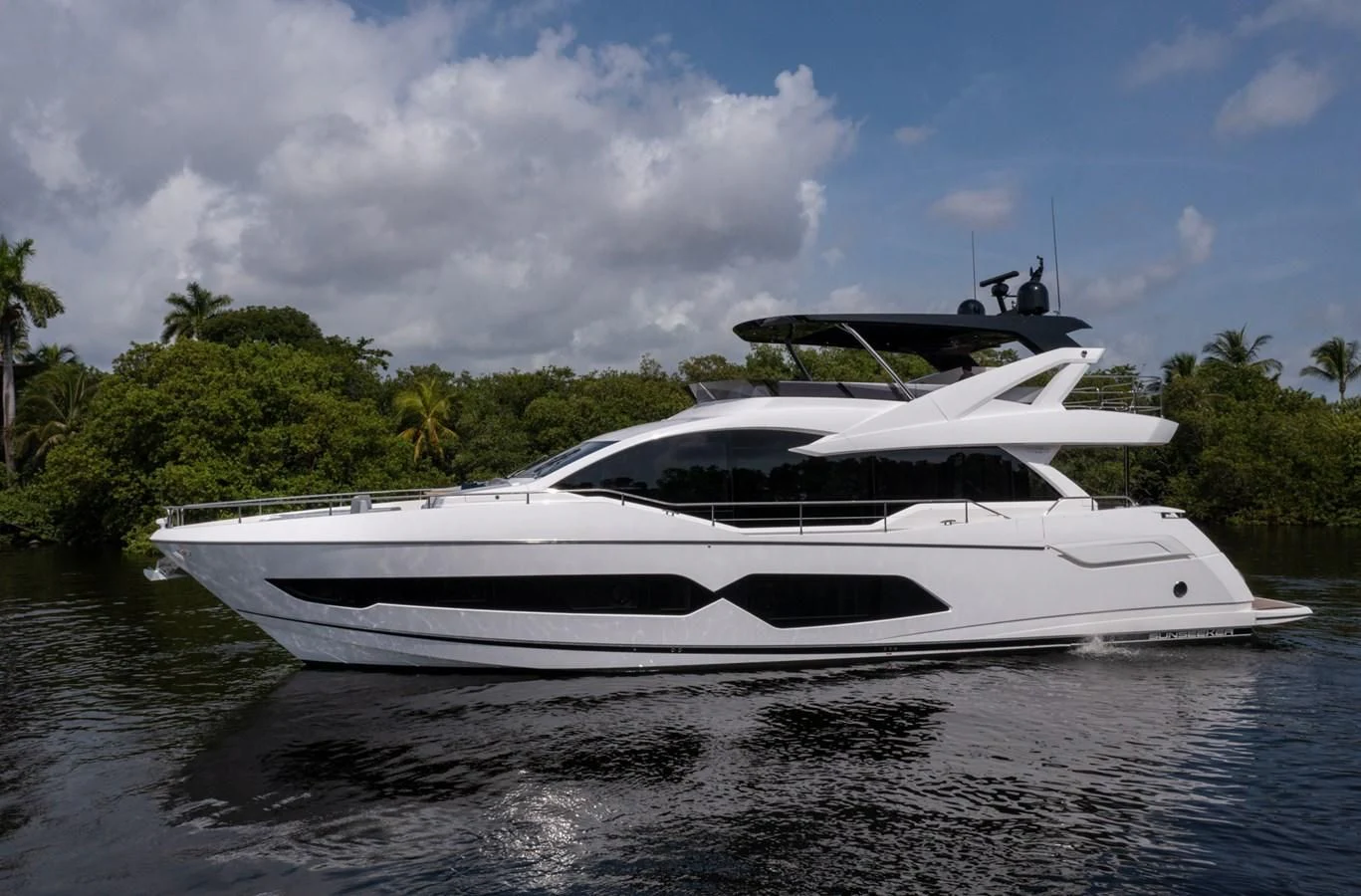 a white yacht on the water aboard 76 YACHT Yacht for Sale