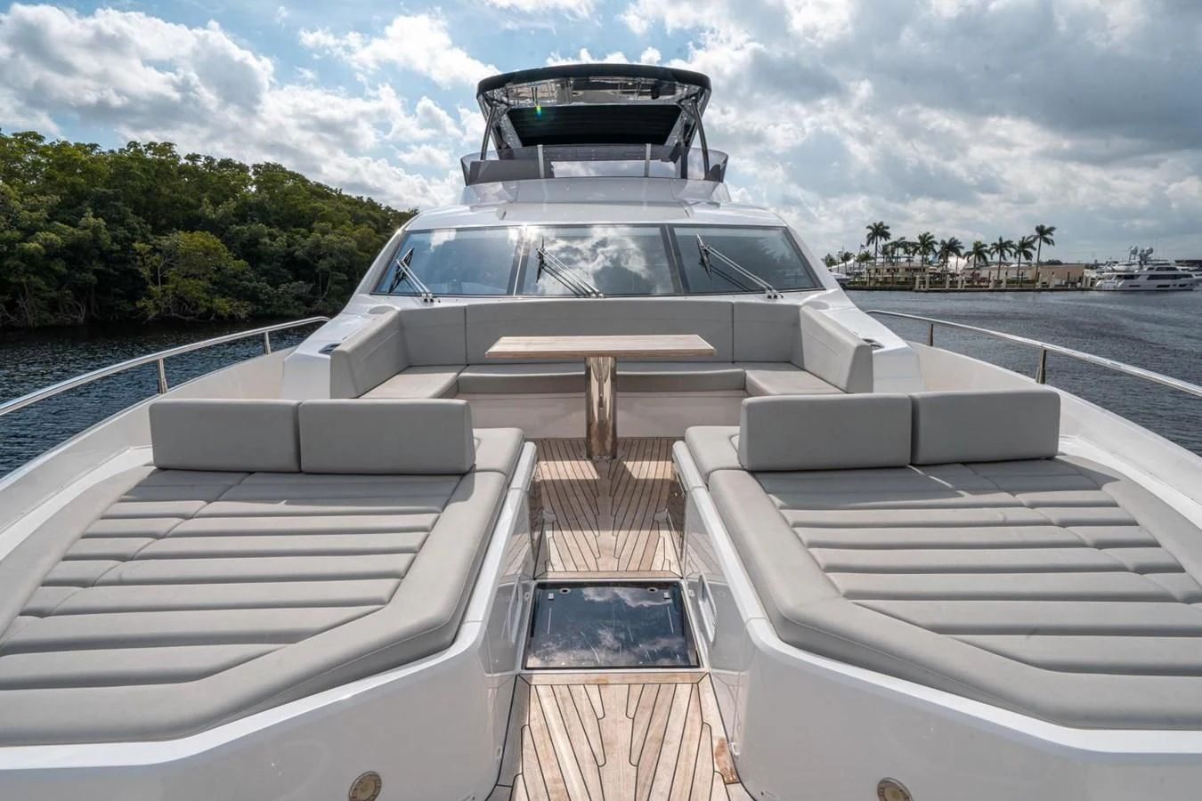 a car on a road aboard 76 YACHT Yacht for Sale