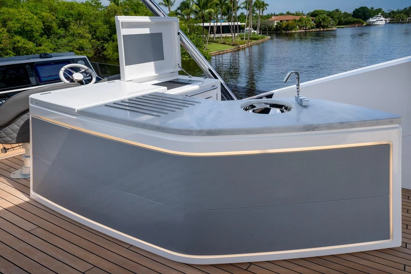 a boat on the water aboard 76 YACHT Yacht for Sale