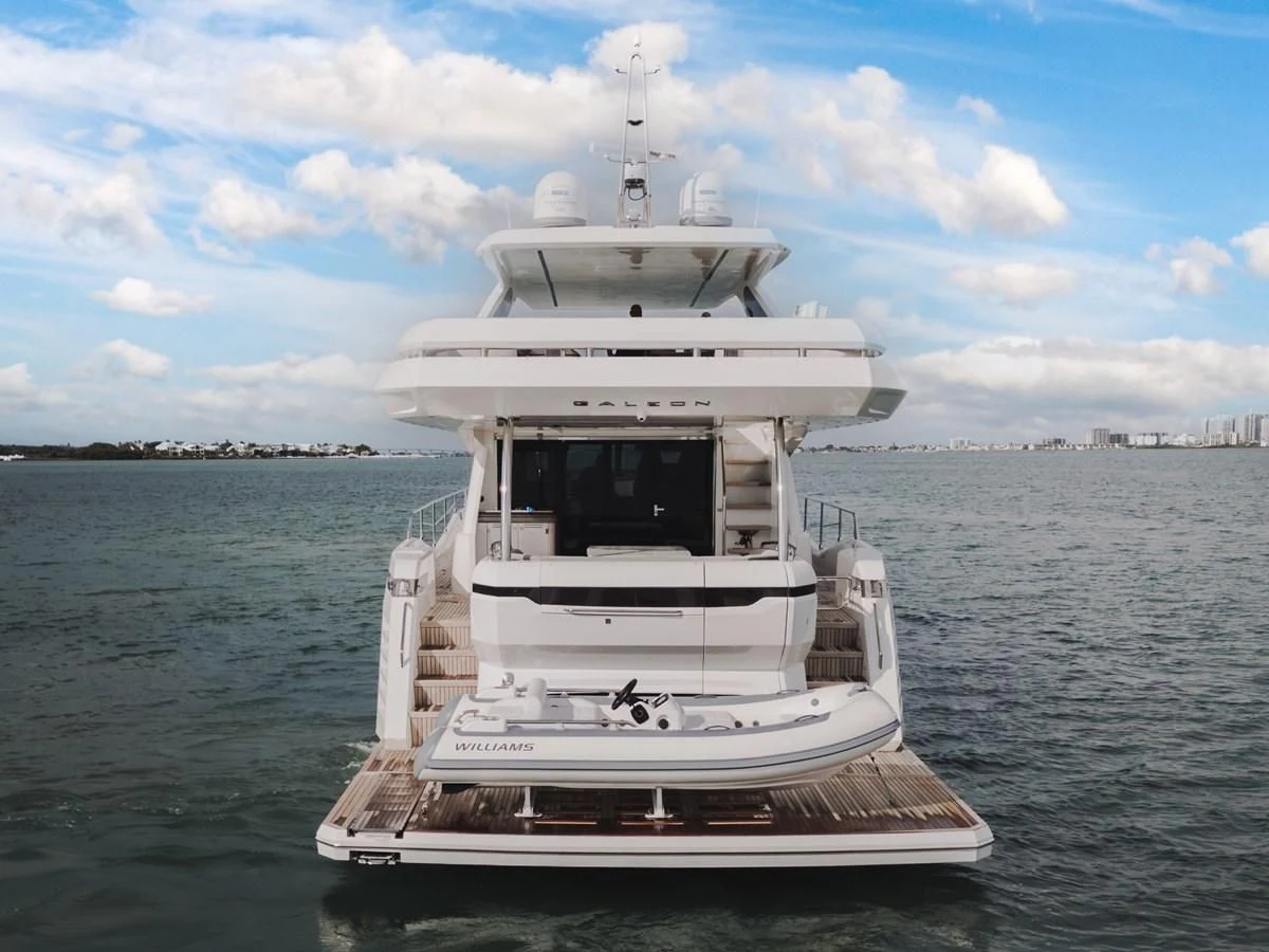 a boat in the water aboard 76 YACHT Yacht for Sale