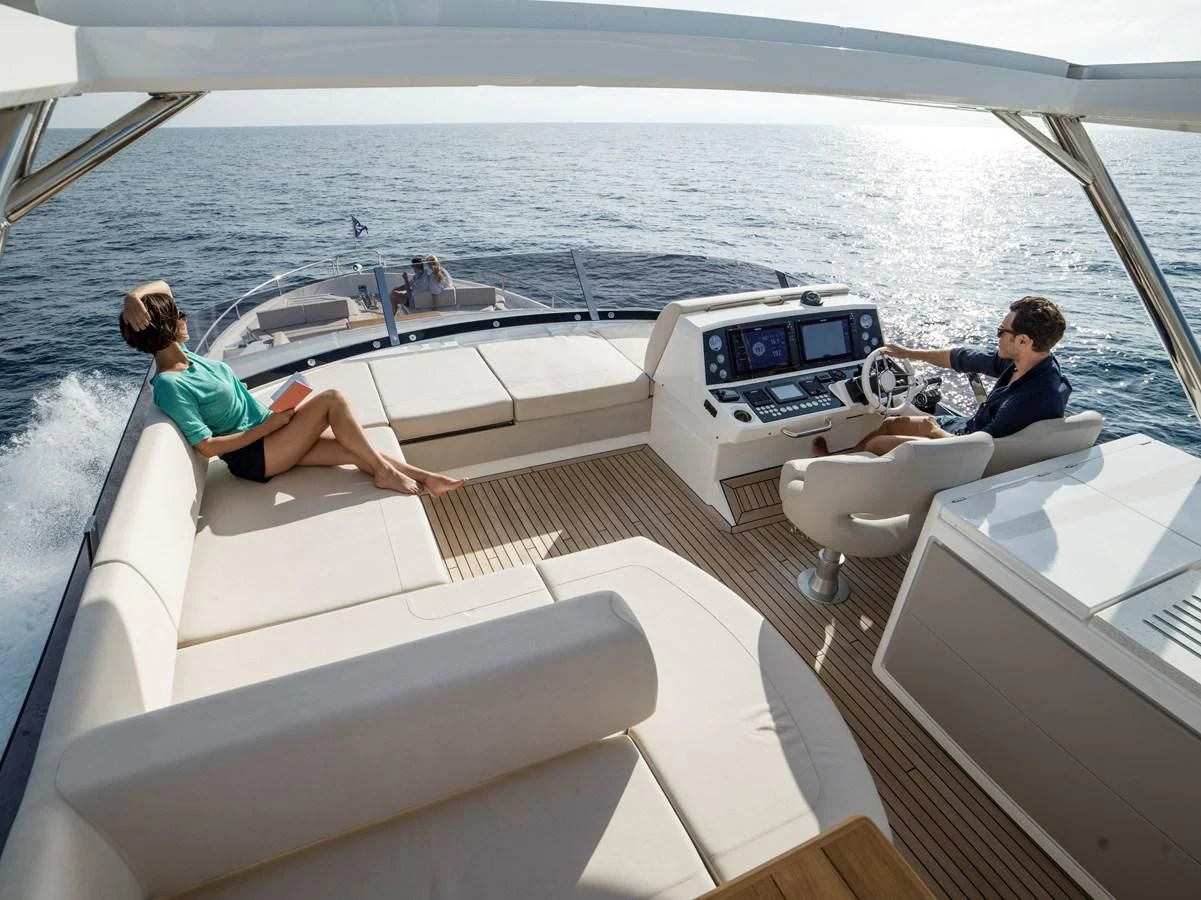 people sitting on a boat aboard 76 YACHT Yacht for Sale