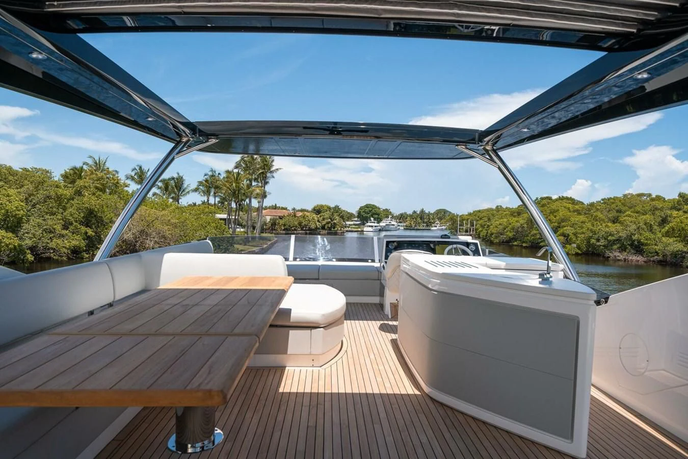 a boat on a deck aboard 76 YACHT Yacht for Sale