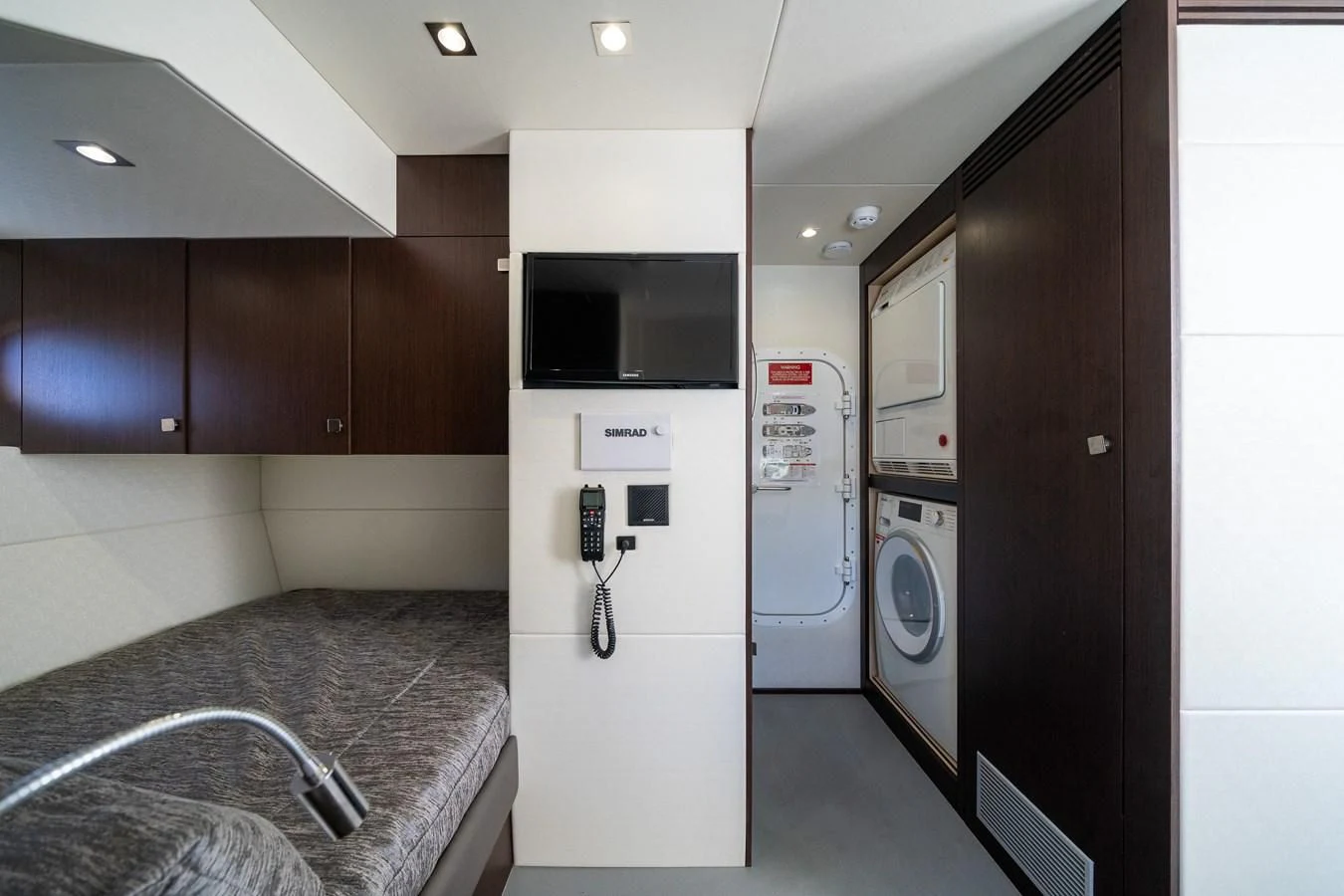 a room with washing machines and a sink aboard 76 YACHT Yacht for Sale