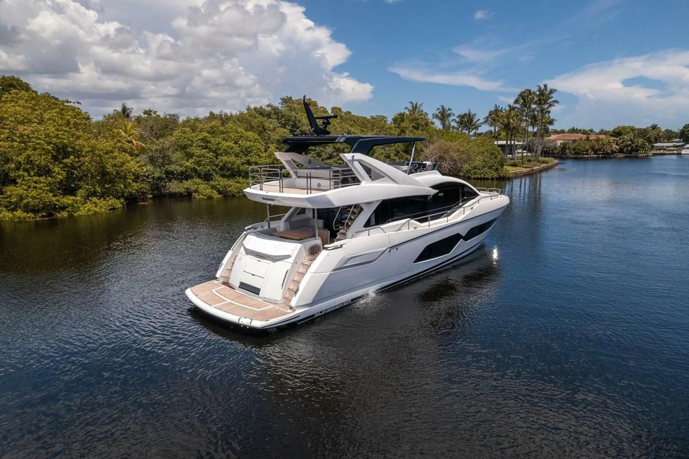 a boat in the water aboard 76 YACHT Yacht for Sale