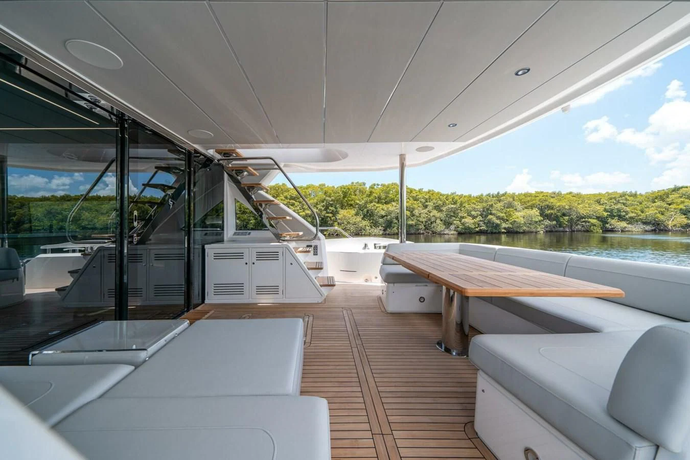 a boat on a deck aboard 76 YACHT Yacht for Sale