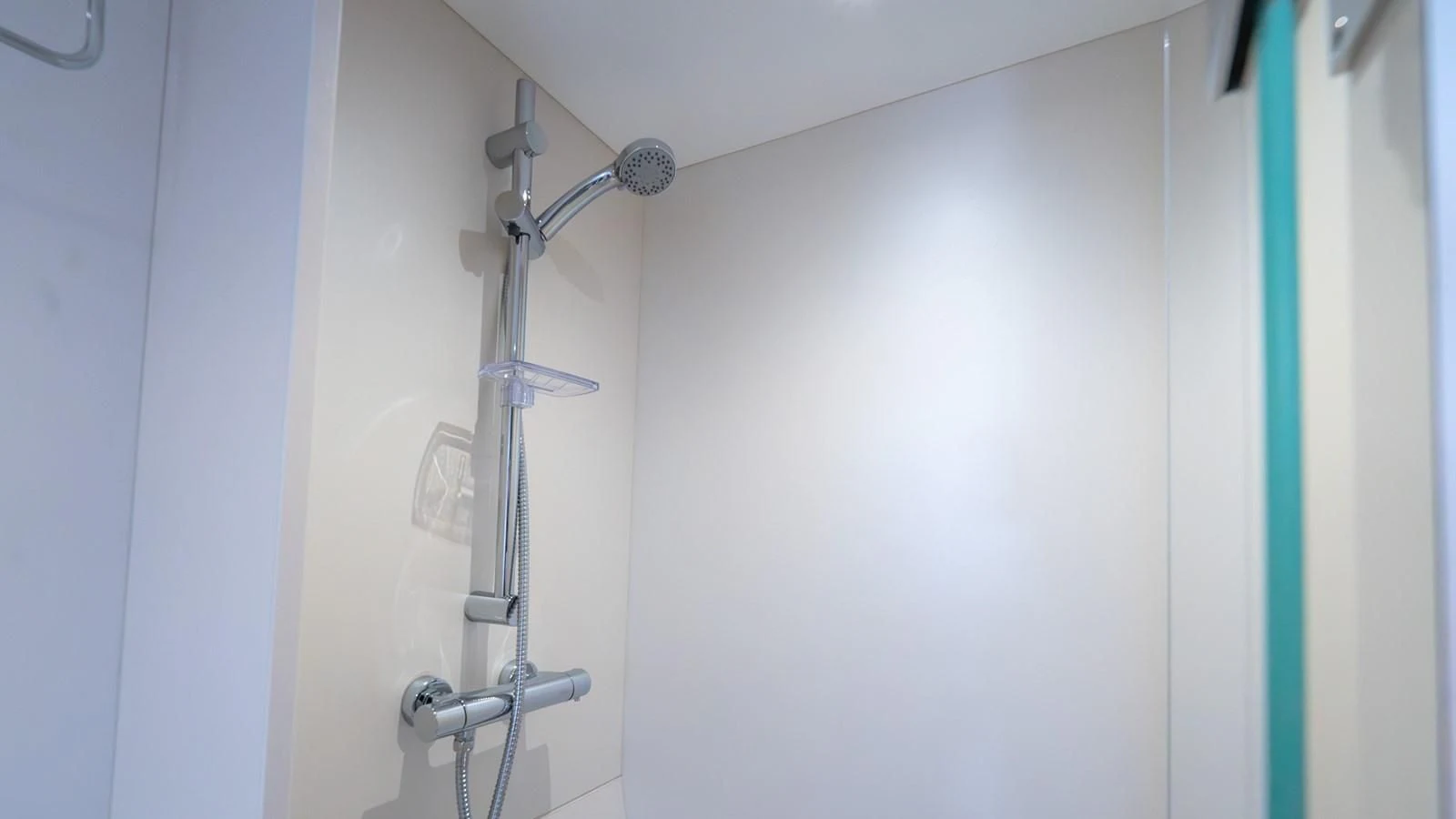 a shower with a glass door aboard 76 YACHT Yacht for Sale