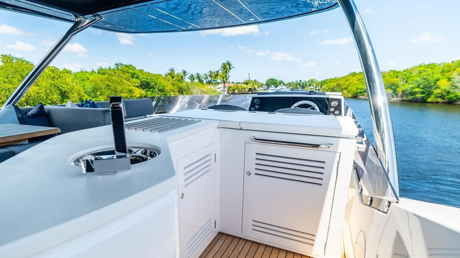 the front of a boat aboard 76 YACHT Yacht for Sale