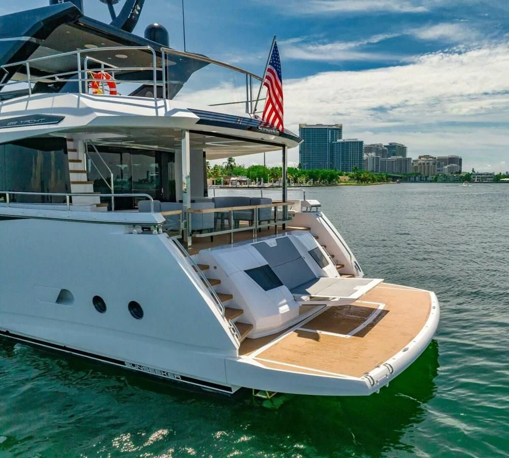 a boat on the water aboard 76 YACHT Yacht for Sale