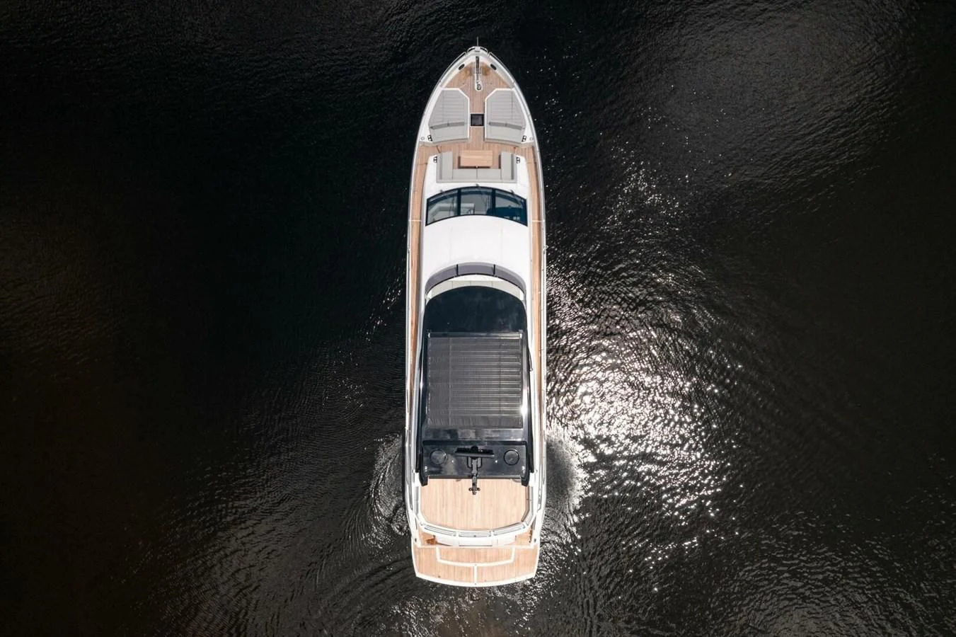 a space shuttle in the dark aboard 76 YACHT Yacht for Sale