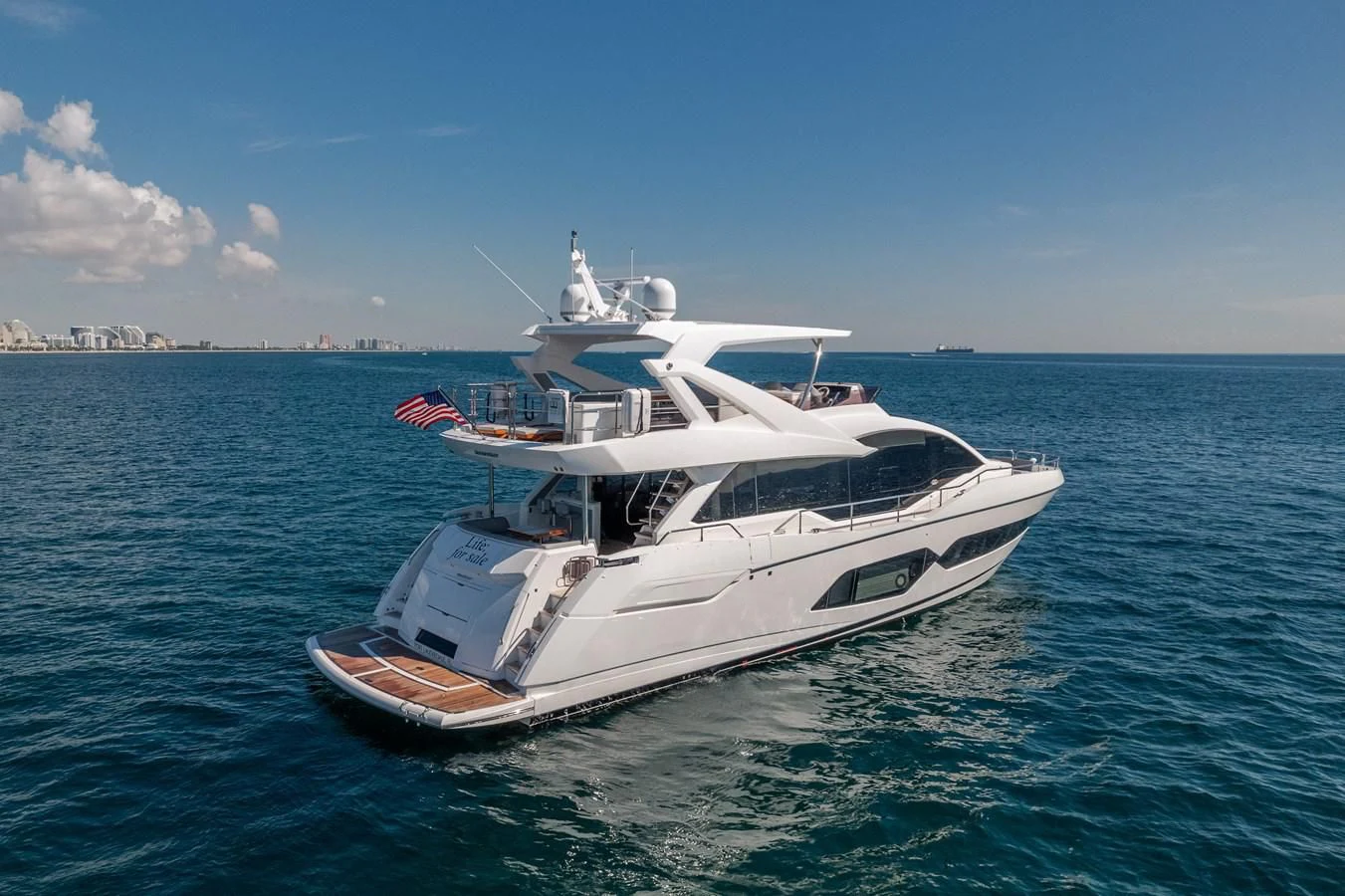 a boat in the water aboard 76 YACHT Yacht for Sale