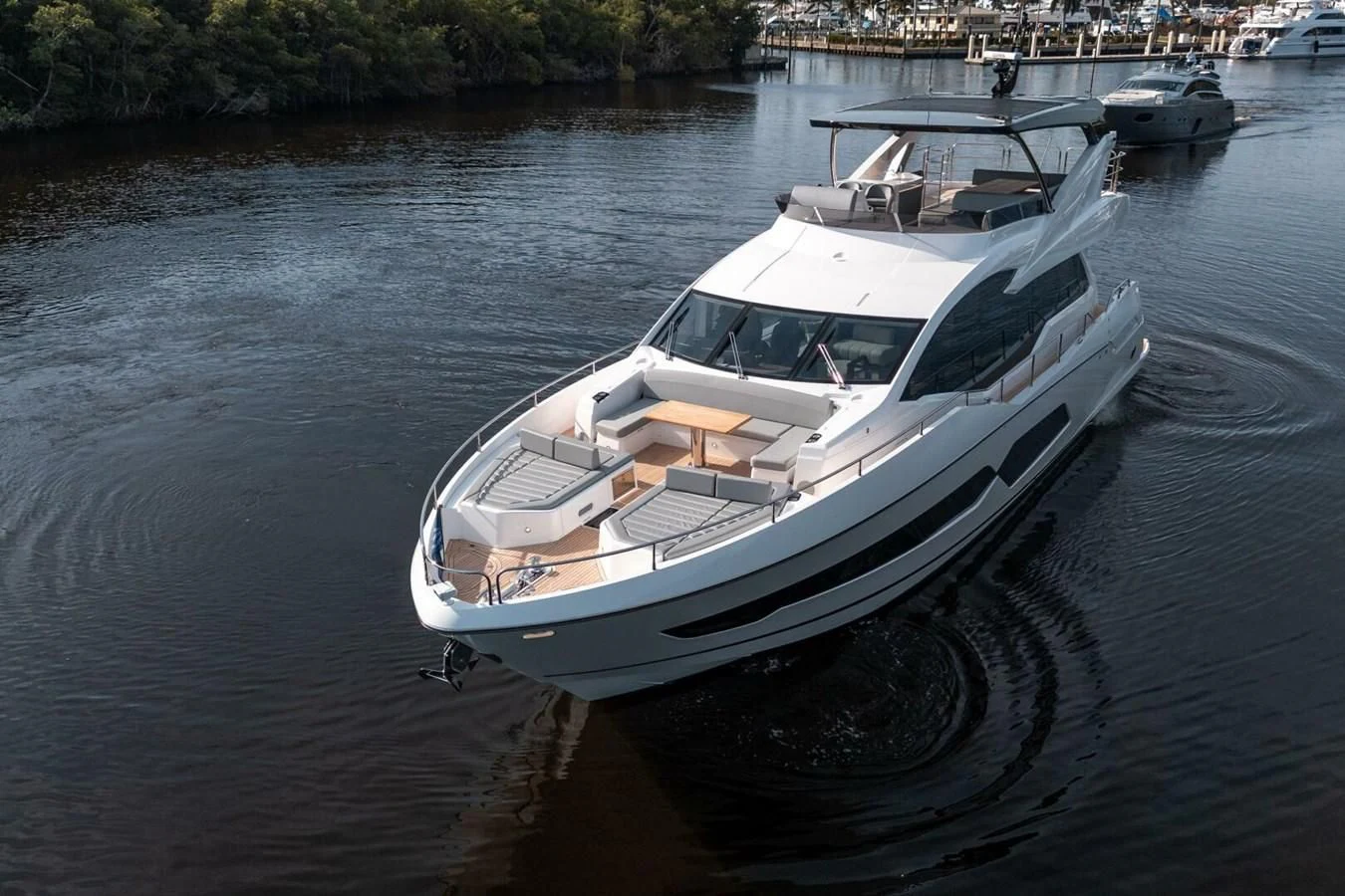 a boat on the water aboard 76 YACHT Yacht for Sale
