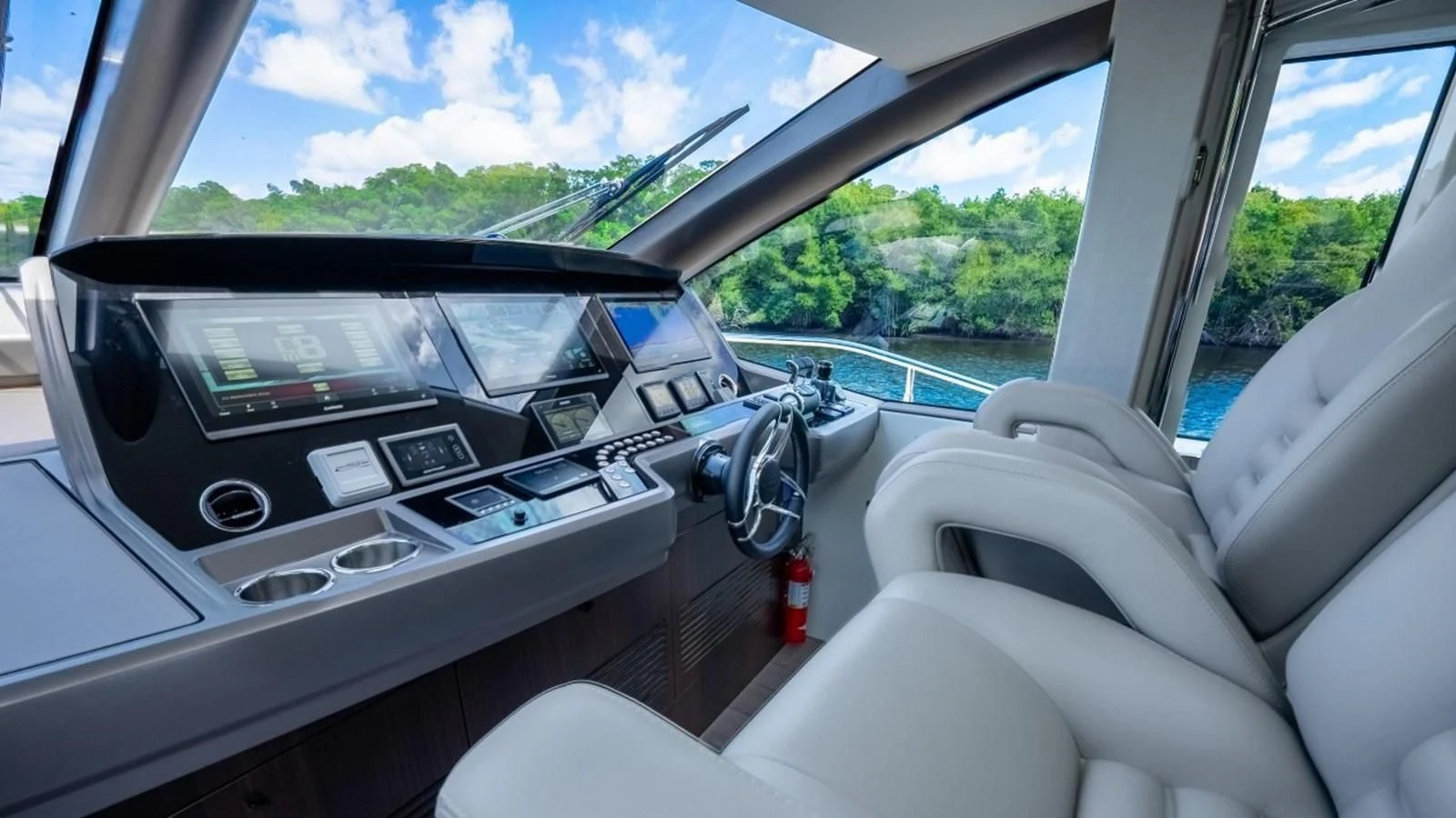 inside of a car aboard 76 YACHT Yacht for Sale