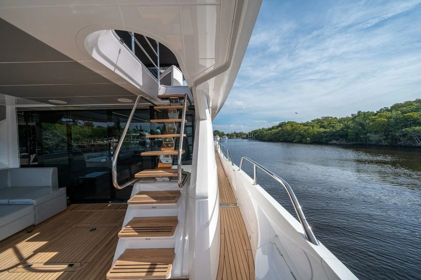 a boat on the water aboard 76 YACHT Yacht for Sale