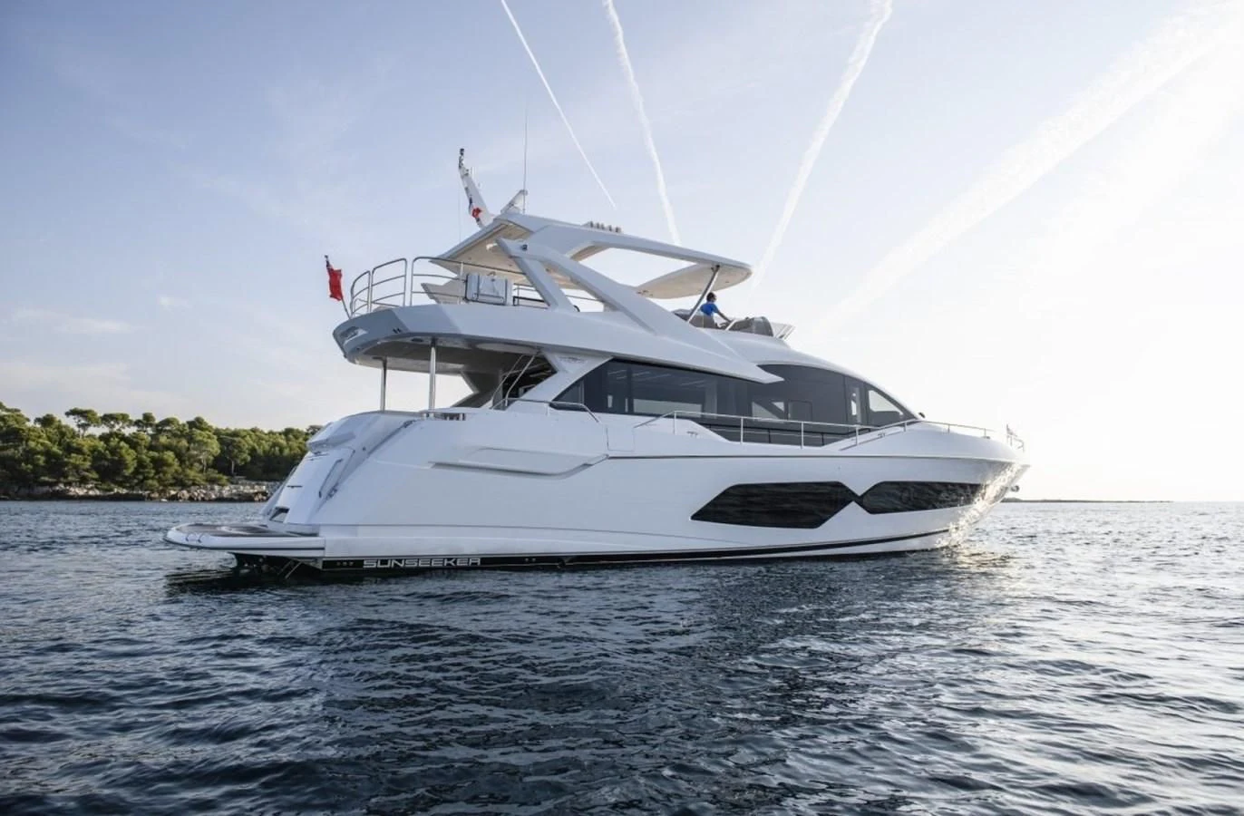 a white yacht on the water aboard 76 YACHT Yacht for Sale
