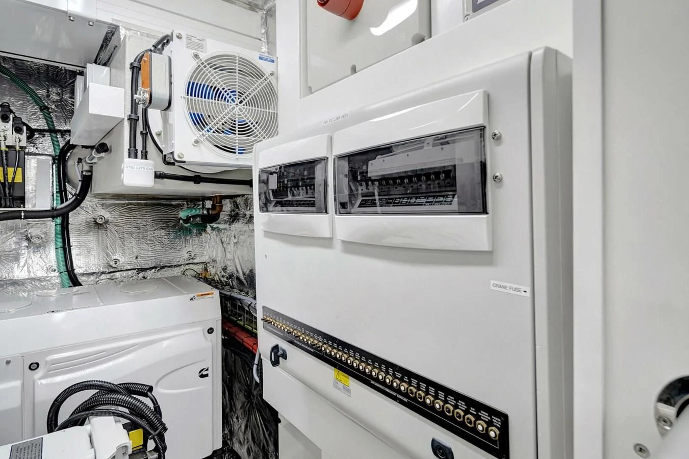 a white machine with a fan aboard 76 YACHT Yacht for Sale