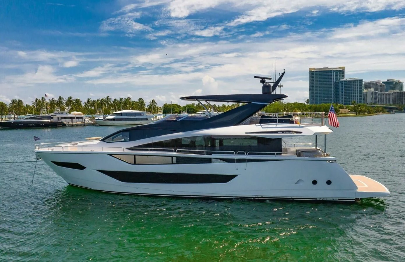 a boat in the water aboard 76 YACHT Yacht for Sale