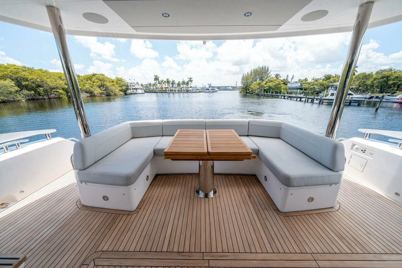 a boat on a deck aboard 76 YACHT Yacht for Sale