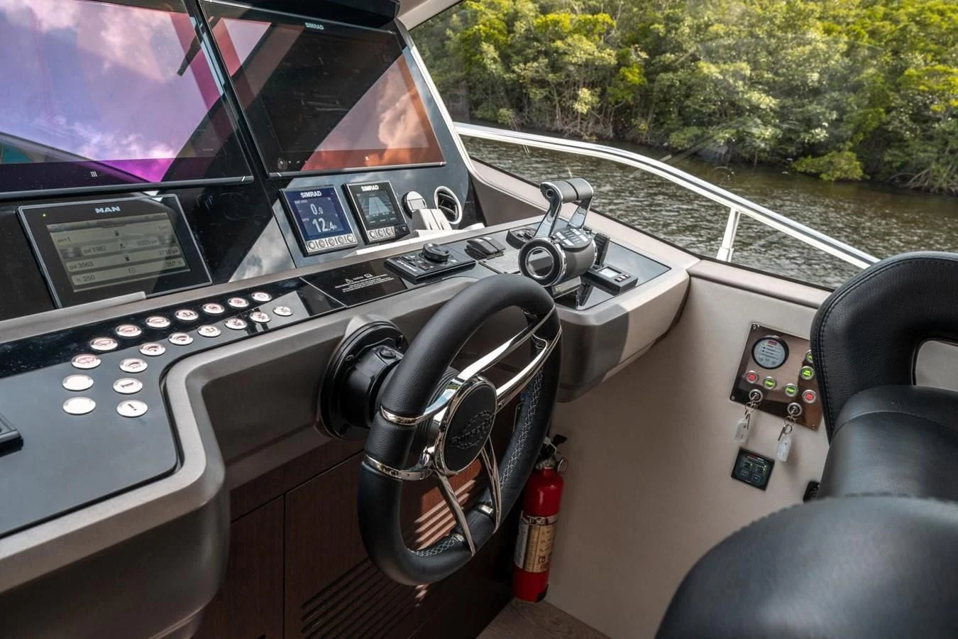inside of a car aboard 76 YACHT Yacht for Sale