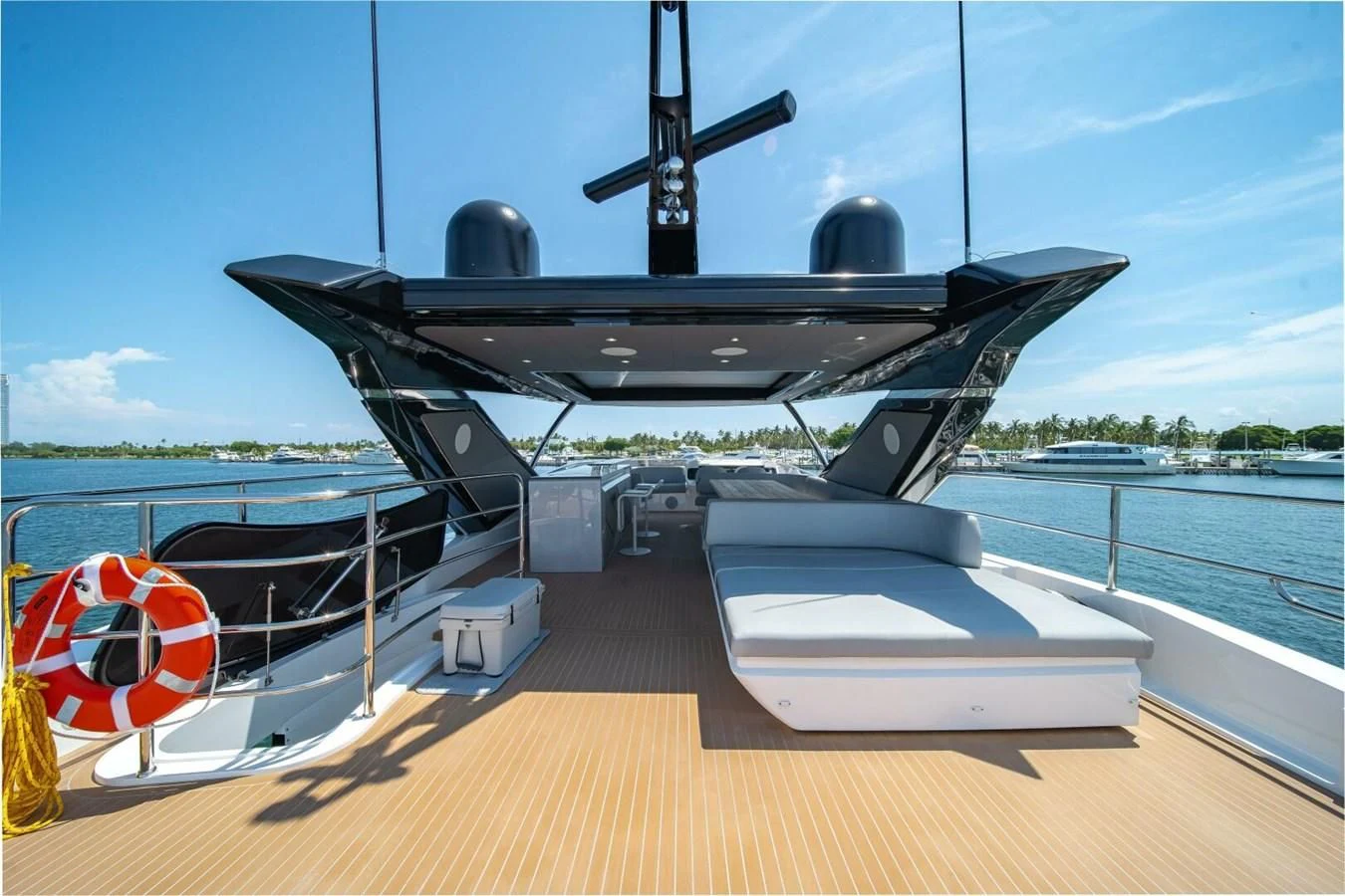 a boat on a deck aboard 76 YACHT Yacht for Sale