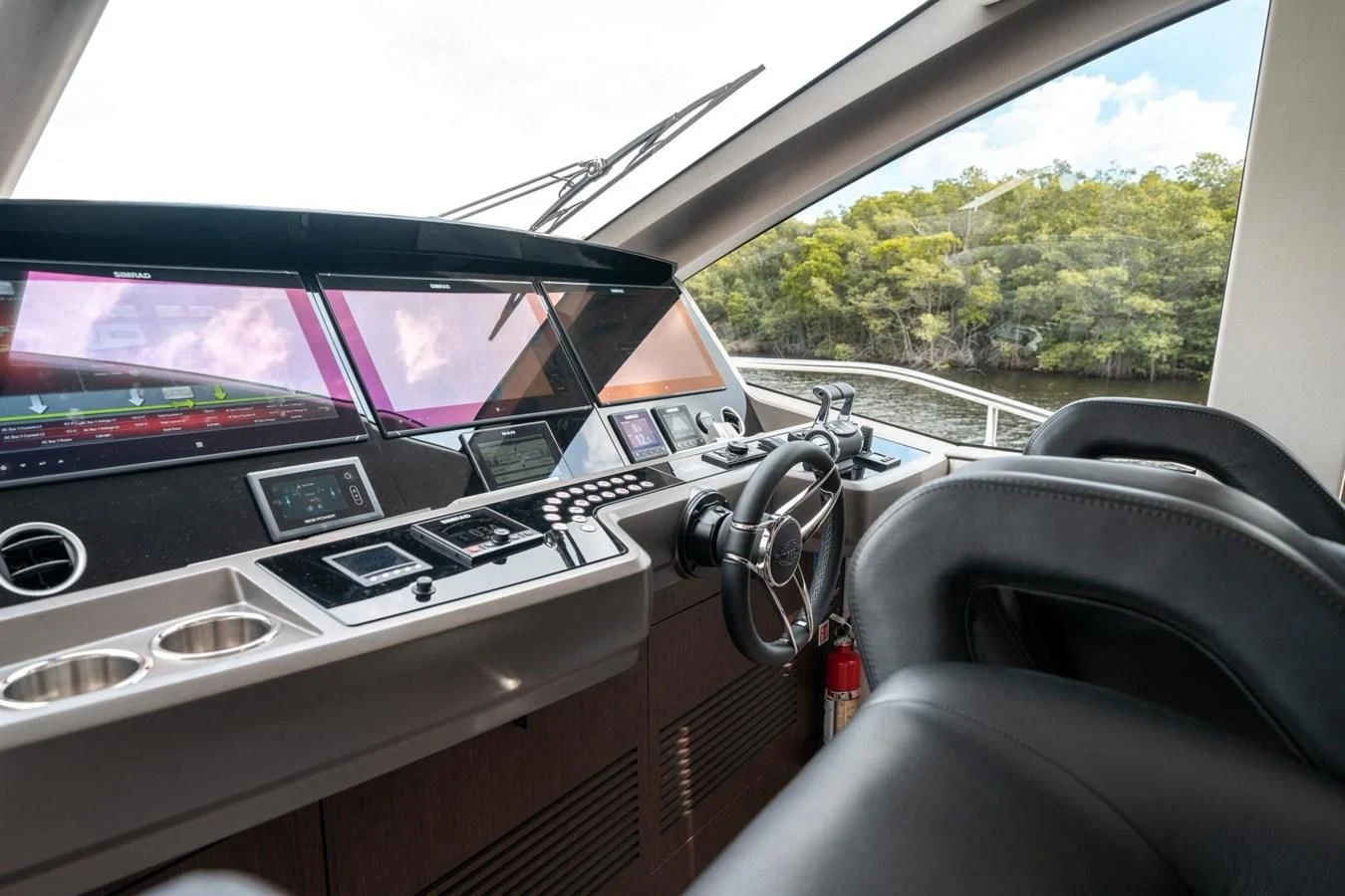 inside of a car aboard 76 YACHT Yacht for Sale