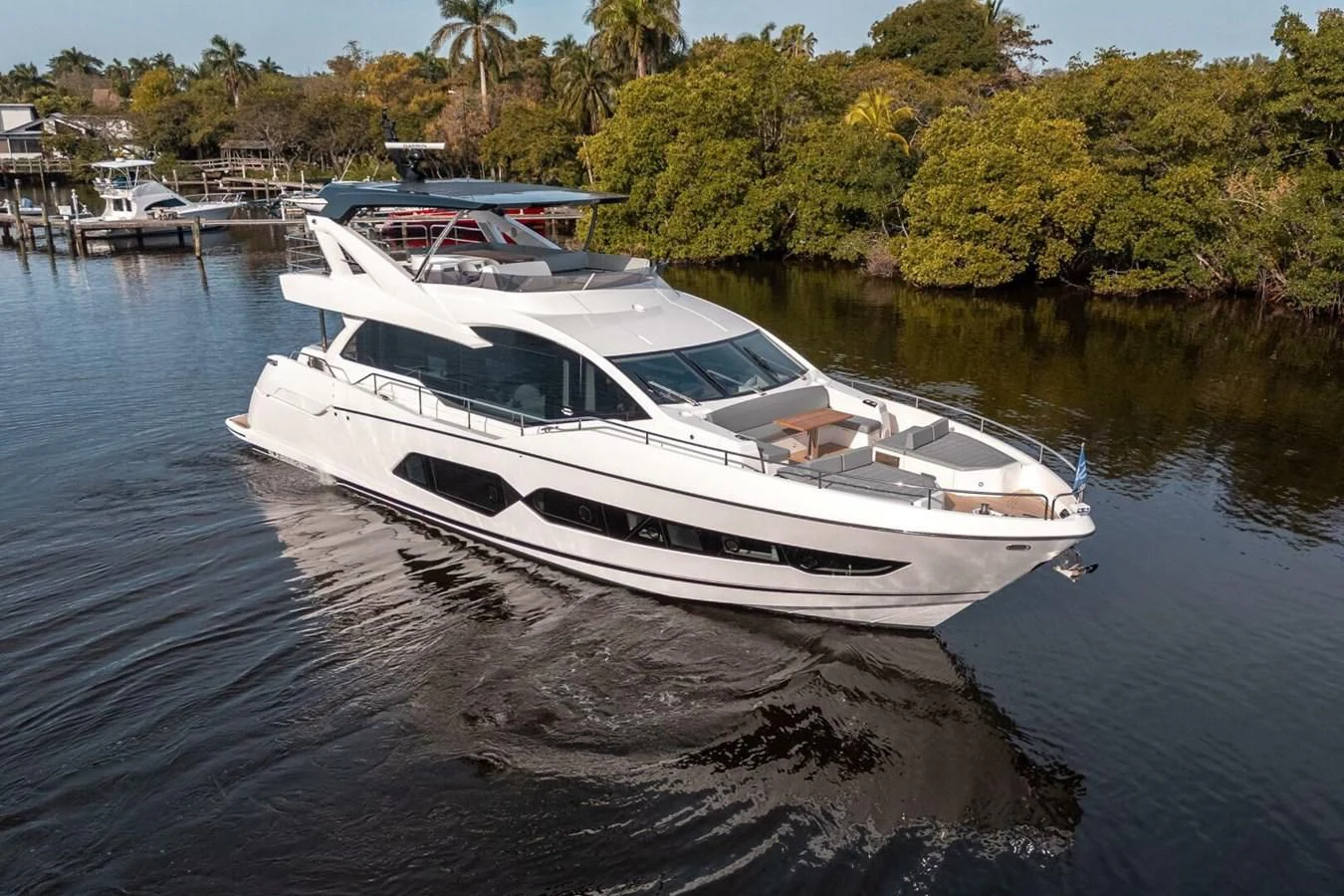 a boat on the water aboard 76 YACHT Yacht for Sale