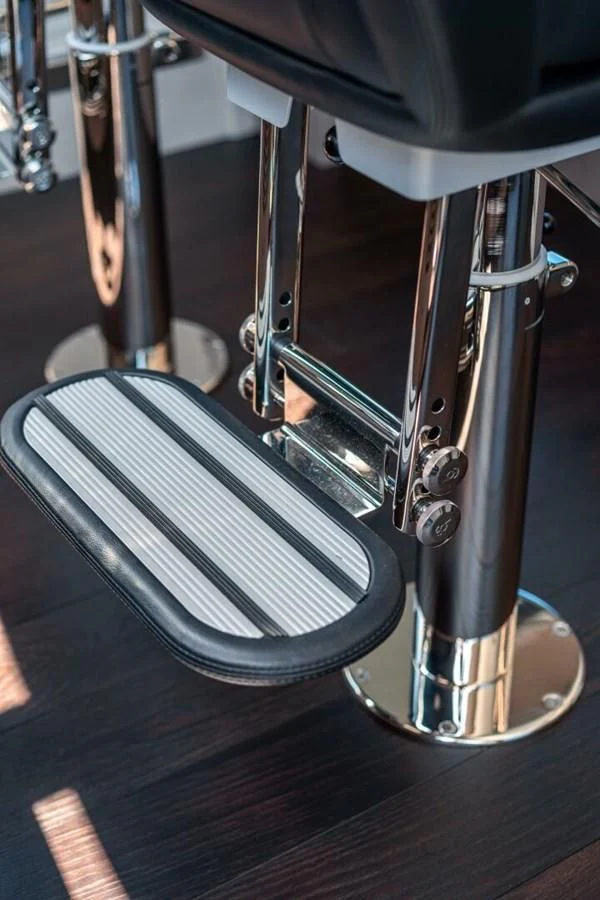 close-up of a bicycle wheel aboard 76 YACHT Yacht for Sale