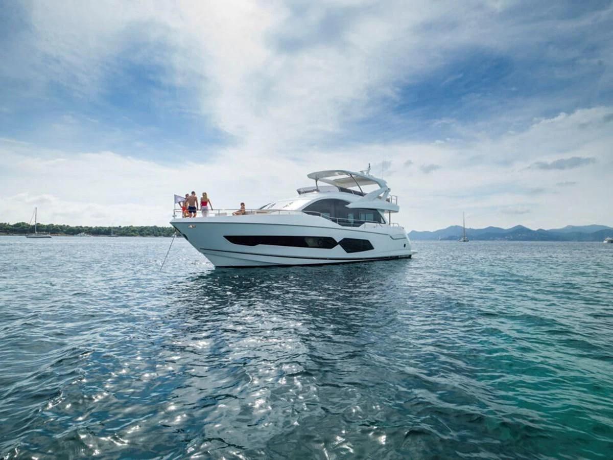 a boat in the water aboard 76 YACHT Yacht for Sale