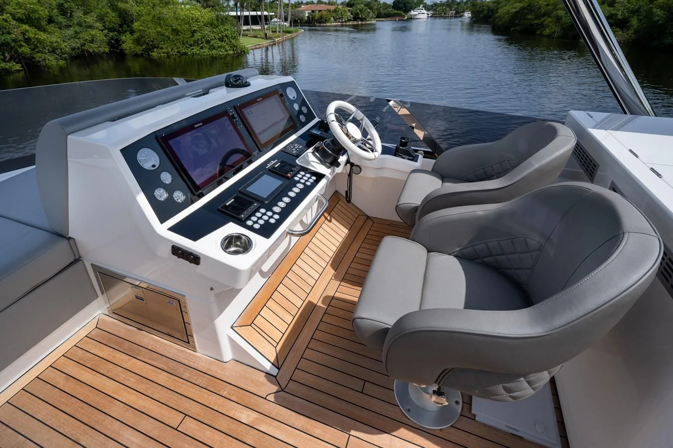 a boat on a deck aboard 76 YACHT Yacht for Sale