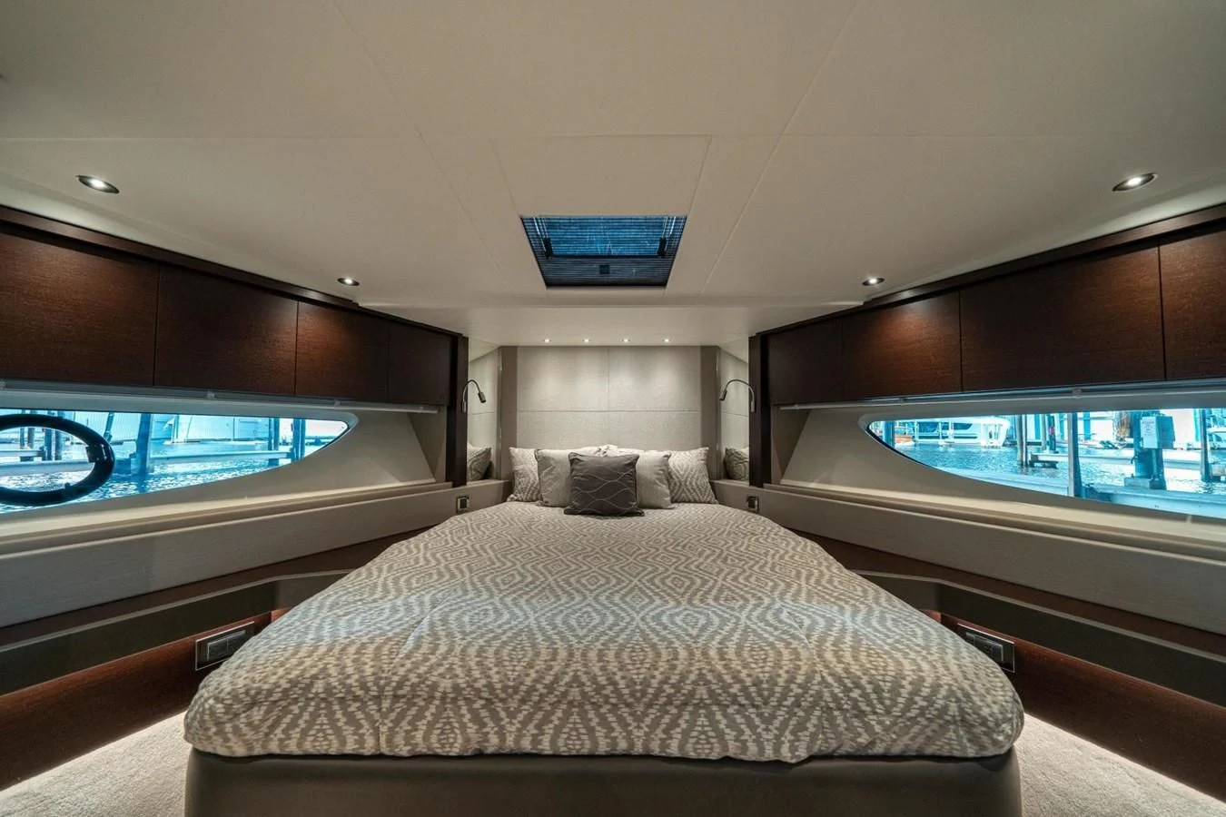 a bed in a room aboard 76 YACHT Yacht for Sale