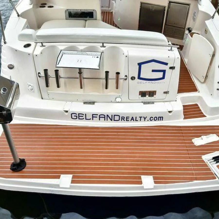 a white machine with a blue label aboard 76 YACHT Yacht for Sale
