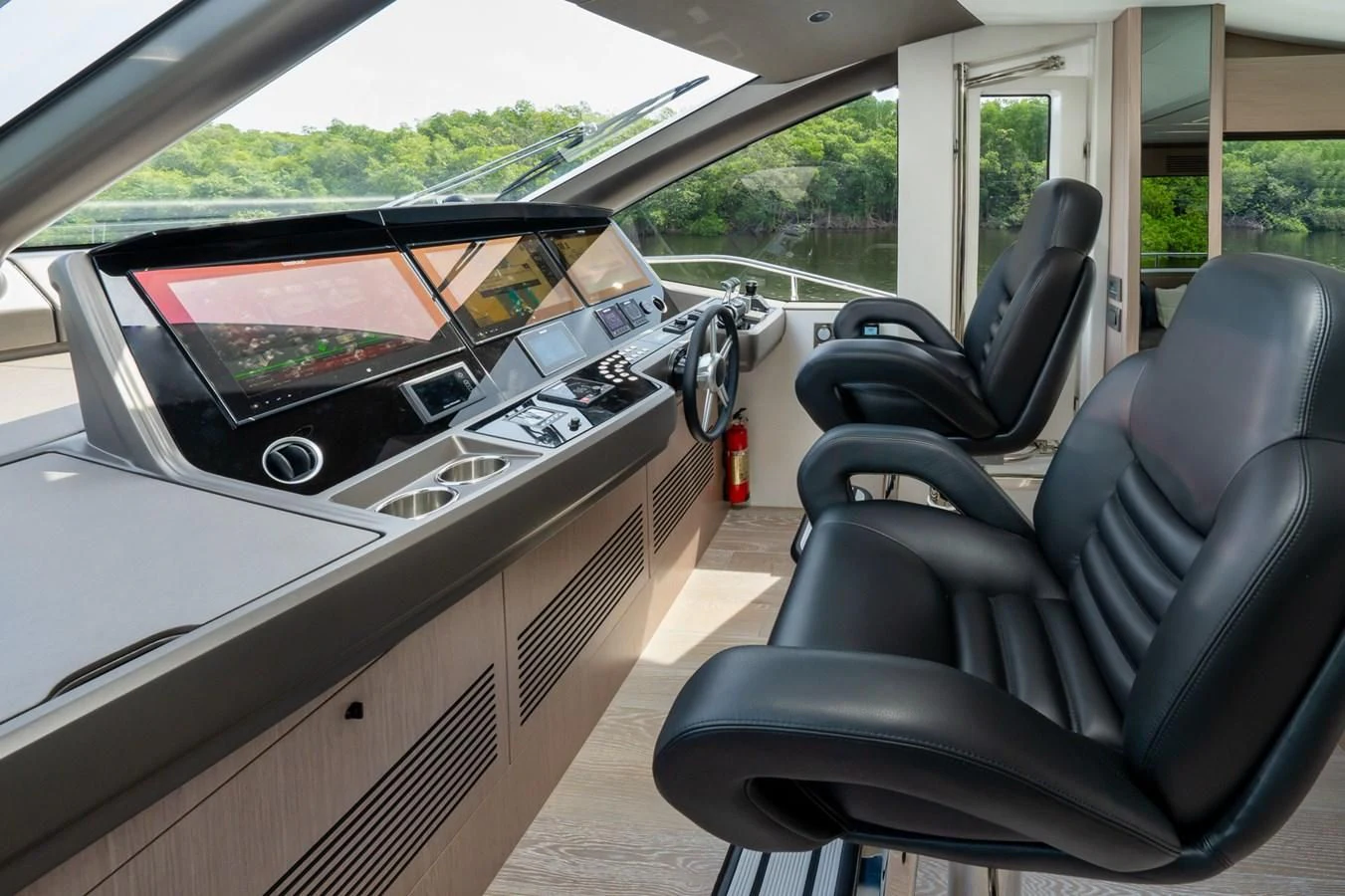 inside of a car aboard 76 YACHT Yacht for Sale