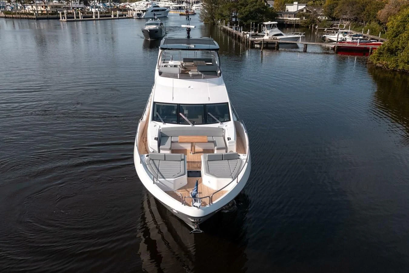 a boat in the water aboard 76 YACHT Yacht for Sale