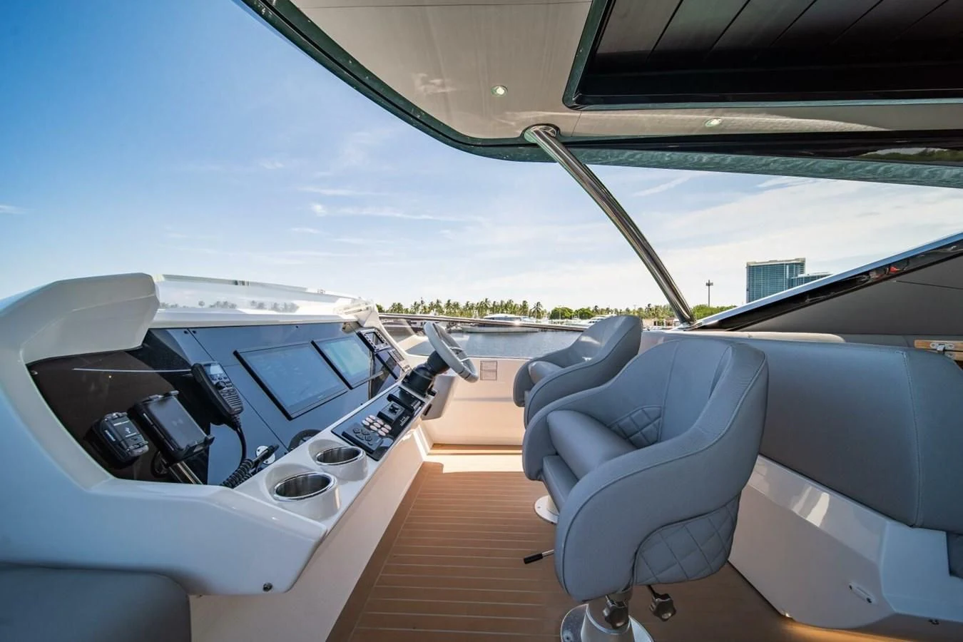 the inside of a car aboard 76 YACHT Yacht for Sale