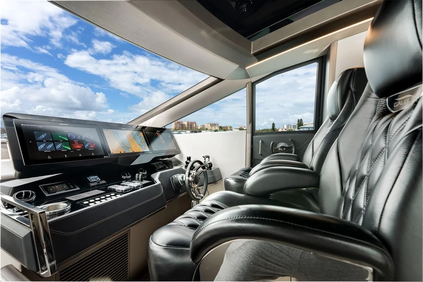 inside of a car aboard 76 YACHT Yacht for Sale