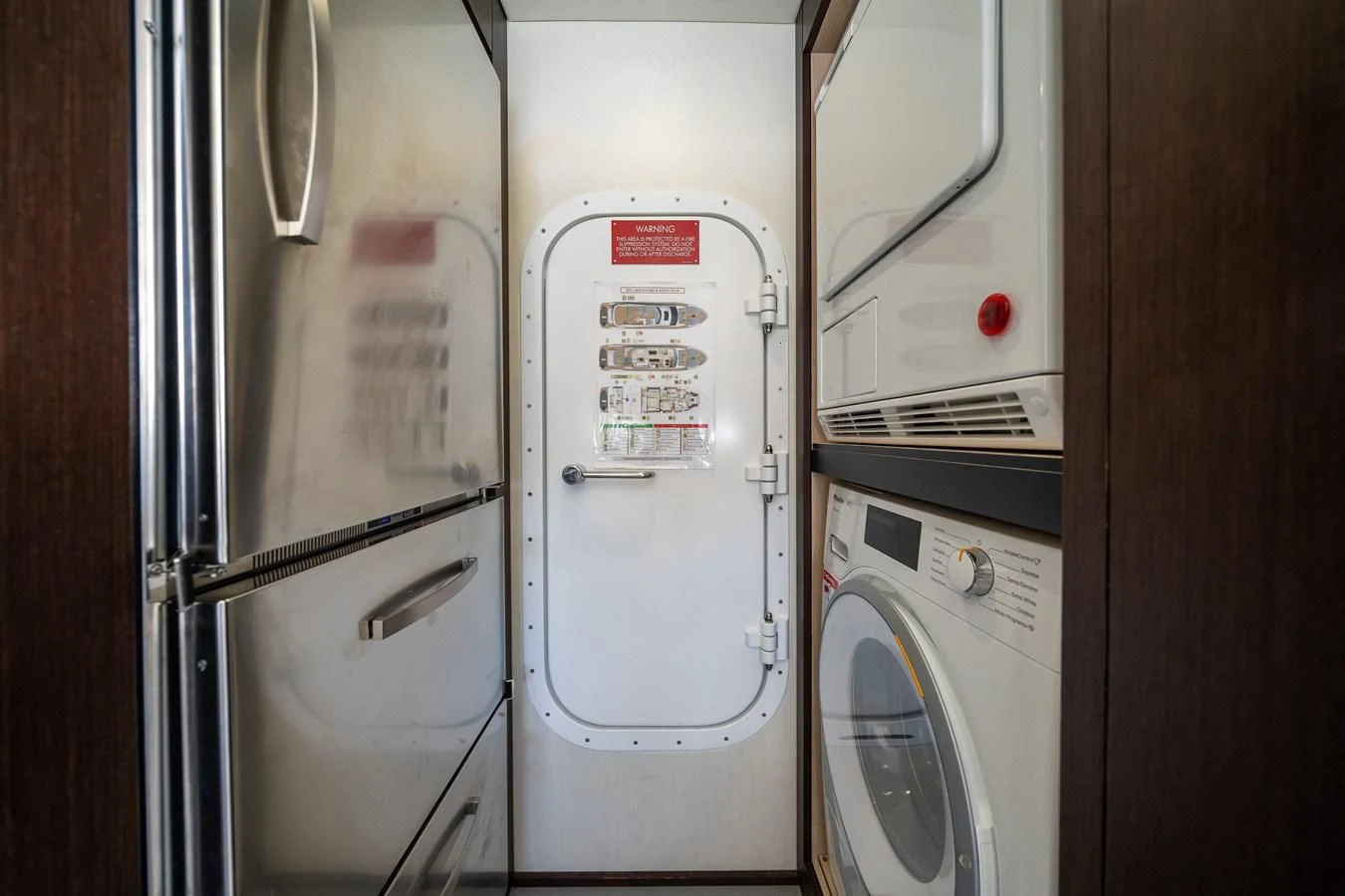 a row of washing machines aboard 76 YACHT Yacht for Sale