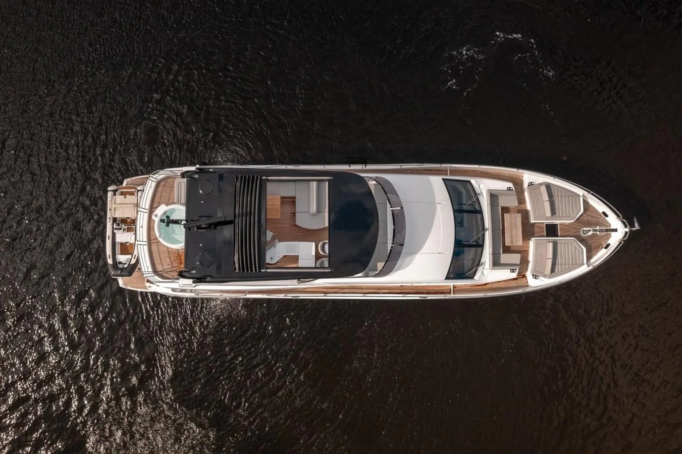 a close-up of a car aboard 76 YACHT Yacht for Sale